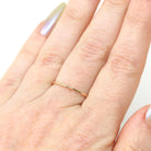 Upcycled Gold Band - Edwardian 14k Yellow Gold Stick Pin Conversion Ring - Vintage 1910s Size 6 1/4 Minimalist Unisex Dainty Fine Jewelry