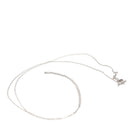 Vintage Chain Necklace - Mid Century 14k White Gold 18 Inch Spring Ring Clasp Curb Links - Circa 1940s Era Fine Fashion Accessory Jewelry