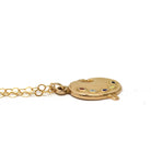 Artist Palette Charm - Vintage 14k Yellow Gold Figural Paint Brush Pendant Necklace - Estate Colorful Enamel Artistic Painter Fine Jewelry