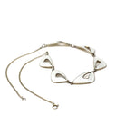 Vintage Enamel Necklace - Mid Century Sterling Silver White Enamel Wing Link Chain - Circa 1950s Era Norwegian Guilloche Fashion Jewelry