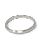 Art Deco Wedding Band - Vintage 18k White Gold Orange Blossom Eternity Ring - Circa 1930s Era Size 6 Floral Bridal Fine Stacking Jewelry