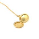 Vintage "Sue" Locket - Mid Century Era 10k Yellow Rose Gold Round Floral Pendant Charm Necklace - Dated 1949 Engraved Keepsake Fine Jewelry