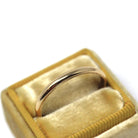 Vintage Wedding Band - Retro 14k Yellow Gold Plain Half Round 2.9 MM Milgrain Unisex Ring - Circa 1960s Era Size 11 1/2 Fine Bridal Jewelry