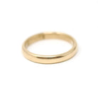 Antique Wedding Band - Edwardian 18k Yellow Gold 3.3 MM Ring - Engraved Initials B & M Dated 1912 Size 6 1/2 Comfort Fit Fine Bridal Jewelry