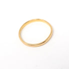 Dated 1956 Wedding Band - Vintage 22k Yellow Gold Classic Comfort Fit Unadorned Ring - Mid Century Size 7 3/4 Bridal Fine Hallmarked Jewelry