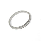 Art Deco Wedding Band - Vintage 18k White Gold Orange Blossom Eternity Ring - Circa 1930s Era Size 6 Floral Bridal Fine Stacking Jewelry