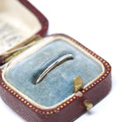 Art Deco Dainty Band - Vintage 10k White Gold Stick Pin Conversion Stacking Ring - Circa 1930s Era Size 6 1/4 Minimalist Fine Jewelry