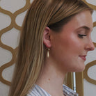Estate Teardrop Earrings - Modern 14k Yellow Gold Lever Back Dangle Charms - Circa 1990s Era Minimalist Hollow Fine Statement Jewelry