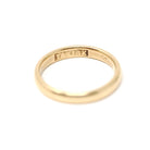Antique Wedding Band - Edwardian 18k Yellow Gold 3.3 MM Ring - Engraved Initials B & M Dated 1912 Size 6 1/2 Comfort Fit Fine Bridal Jewelry