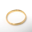 Dated 1956 Wedding Band - Vintage 22k Yellow Gold Classic Comfort Fit Unadorned Ring - Mid Century Size 7 3/4 Bridal Fine Hallmarked Jewelry