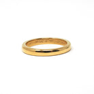 Edwardian Era Ring - Antique 22k Yellow Gold Unadorned 2.6MM Wedding Band - Dated May-31-1905 Size 6 Half Round Engraved Fine Bridal Jewelry