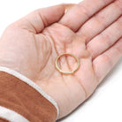 Vintage Wedding Band - Mid Century 14k Yellow Gold Milgrain Stacking Ring - Dated 1948 Size 6 3/4 Art Carved JR Wood Unisex Fine 40s Jewelry