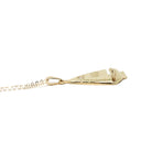 Diamond Sailboat Pendant - Estate 14k Yellow Gold Natural Gemstone Necklace Charm - Modern 2000's Era Sailing Boating Nautical Fine Jewelry