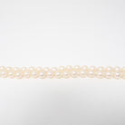 Cultured Pearl Necklace - Vintage 14k White Gold Individually Knotted 7 MM Strand - Mid Century Era Circa 1960s Era Statement Fine Jewelry