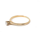 Vintage Diamond Ring - Mid Century 14k Yellow Gold .17 CTW Round Solitaire - Circa 1940s Size 6 1/4 OB Ostby Barton Fine Engagement Jewelry