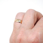 Antique Wedding Band - Edwardian 10k Yellow Gold 4.6 MM Minimalist Stacking Ring - Circa 1900s Era Size 4 3/4 Fine J.R. Wood & Sons Jewelry