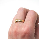 Antique Victorian Ring - Vintage 18k Yellow Gold Croissant Shrimp Style Wedding Ring - Hallmarked 1894 Era Size 8 Men's Unisex Fine Jewelry