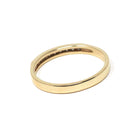 Diamond Wedding Band - Estate 14k Yellow Gold Channel Set .18 CTW 2.3 MM Ring - Circa 2000s Era Size 5 3/4 Stacking Bridal Fine Jewelry