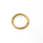 Edwardian Era Ring - Antique 22k Yellow Gold Unadorned 2.6MM Wedding Band - Dated May-31-1905 Size 6 Half Round Engraved Fine Bridal Jewelry