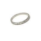 Vintage Wedding Band - Art Deco Era Platinum Engraved Flower Milgrain 2.1 MM Eternity Ring - Dated 1937 Size 4.75 Bridal Floral Fine Jewelry