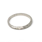 Vintage Wedding Band - Art Deco Era Platinum Engraved Flower Milgrain 2.1 MM Eternity Ring - Dated 1937 Size 4.75 Bridal Floral Fine Jewelry