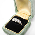 Vintage Engagement Ring - Mid Century 14k Yellow & 18k White Gold Natural .69 CTW Diamonds - Circa 1940s Size 5.25 Bridal Fine Jewelry