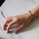 Enamel Leaf Bracelet - Vintage Mid Century Sterling Silver Green Panel Links - Circa 1960s Era Nature Inspired Norway Fine Flora Jewelry