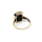 Vintage Bloodstone Ring - Art Deco 10k Yellow Gold Green & Oxblood Red Gemstone - Circa 1930s March Birthstone Size 6 Greek Key Fine Jewelry