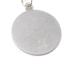 Vintage Mother Necklace - Retro Sterling Silver Round Hearts Charm Pendant - Circa 1970s Era Mom Love Token Mothers Day Gift 70s Jewelry