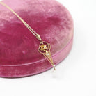 Antique Pearl Lavalier - Edwardian 10k Yellow Gold Natural Gemstone Baroque Seed Pearl Pendant Necklace - Circa 1910s Era Charm Fine Jewelry