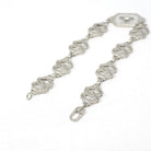 Rock Crystal Quartz Bracelet - Art Deco 10k White Gold Natural Diamond & Camphor Glass Style Statement - Vintage 1930s Filigree Fine Jewelry