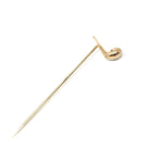 Antique Smoking Pipe Pin - Edwardian 14k Yellow Gold Red Enamel & Faux Pearls - Circa Early 1900s Era Mens Unisex Scarf Hat Tie Fine Jewelry