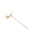 Antique Smoking Pipe Pin - Edwardian 14k Yellow Gold Red Enamel & Faux Pearls - Circa Early 1900s Era Mens Unisex Scarf Hat Tie Fine Jewelry
