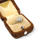 Art Deco Engagement Ring - Vintage 14k Yellow & White Gold Filigree 0.67 CT Old European Diamond - Circa 1930s Era Size 6 1/2 Fine Jewelry