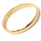 Antique Wedding Band - Edwardian 18k Yellow Gold 2.75mm Stacking Unadorned Ring - Circa 1910s Era Size 8 3/4 Comfort Fit Fine Bridal Jewelry