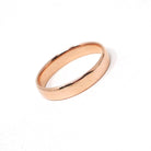 Vintage Wedding Band - Art Deco Era 9k Rose Gold 3.55mm Unadorned Ring - Hallmarked 1932 Birmingham Size 6 Bridal Fine Stacking Jewelry