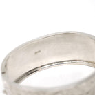 Antique Floral Bangle - Art Deco Sterling Silver Engraved Nature Leaf Designs - Hallmarked 1920 Wide Stacking Hinged Birmingham Jewelry