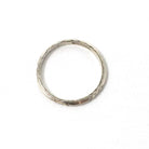 Vintage Bow Band - Art Deco Era Sterling Silver Milgrain 1.8mm Eternity Ring - Circa 1930s Size 6 1/2 Stacking Comfort Fit Fashion Jewelry