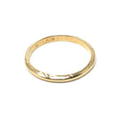Vintage Wedding Band - Art Deco Era 14k Yellow Gold Milgrain Engraved 1.9mm Ring - Circa 1930s Size 5 3/4 Comfort Fit Fine Belais Jewelry