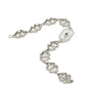 Rock Crystal Quartz Bracelet - Art Deco 10k White Gold Natural Diamond & Camphor Glass Style Statement - Vintage 1930s Filigree Fine Jewelry