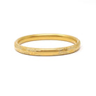 Vintage Flower Bangle - Estate Yellow Green Rose Gold Filled Flower Leaf Design - Circa 1940s Era 7 1/4 Inch Statement Bracelet Jewelry