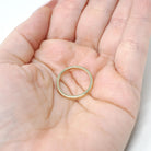 Vintage Wedding Band - Mid Century 14k Yellow Gold 2.0 MM Half Round Stacking Ring - Circa 1960s Era Size 5 1/4 Fine Signed Jabel Jewelry