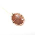 Edwardian Cameo Pendant - 10k Rose Gold Carved Brown Shell Oval Portrait Necklace Brooch Pin - Circa 1910s Era Fine Convertible Jewelry