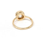 Antique 2.71 ct Old European Cut Diamond Engagement Ring - 18k Yellow Gold Bezel Set Vintage Solitaire - Modern Size 6 1/2 Fine Jewelry