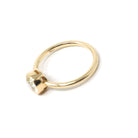 Antique .91 ct Old European Cut Diamond Engagement Ring - 18k Yellow Gold Bezel Set Vintage Solitaire - Modern Size 6 1/4 Fine Jewelry