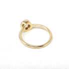 Antique .91 ct Old European Cut Diamond Engagement Ring - 18k Yellow Gold Bezel Set Vintage Solitaire - Modern Size 6 1/4 Fine Jewelry