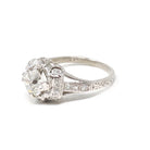 Vintage Engagement Ring - Art Deco Platinum 1.53 CTW Old European Cut Diamond Bridal - Circa 1930s Size 6 Wedding Fine GIA Report Jewelry