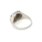 Old Mine Cut Diamond Ring - Art Deco Era 14k White Gold .20 CT Natural Gem - Vintage Circa 1930s Size 3.5 Engraved Fine Bridal Jewelry
