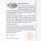 Art Deco Engagement Ring - Vintage Platinum 1.10 CTW Natural Diamonds - Circa 1930s Handmade Geometric Size 5 1/4 Fine Bridal Report Jewelry