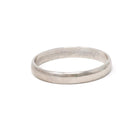 Mid Century Wedding Band - Vintage 14k White Gold Unadorned Ring - Circa 1950s Size 8 3/4 Stacking Statement Tessler & Weiss Fine Jewelry
